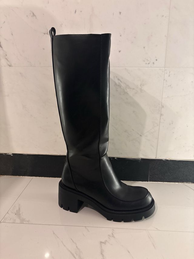 Botas altas Zara negras