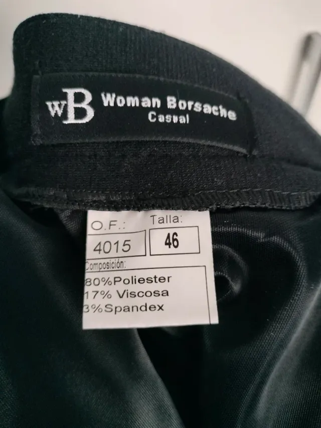 Falda verde de vestir