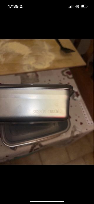 Set 4 Contenitori Alluminio 1L Coperchio Salva Fre