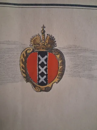 Grabado antiguo Ámsterdam