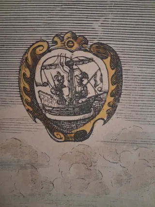 Grabado antiguo Ámsterdam