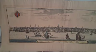 Grabado antiguo Ámsterdam