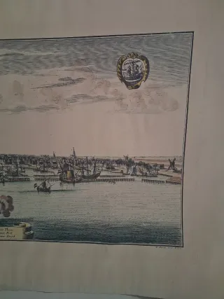 Grabado antiguo Ámsterdam