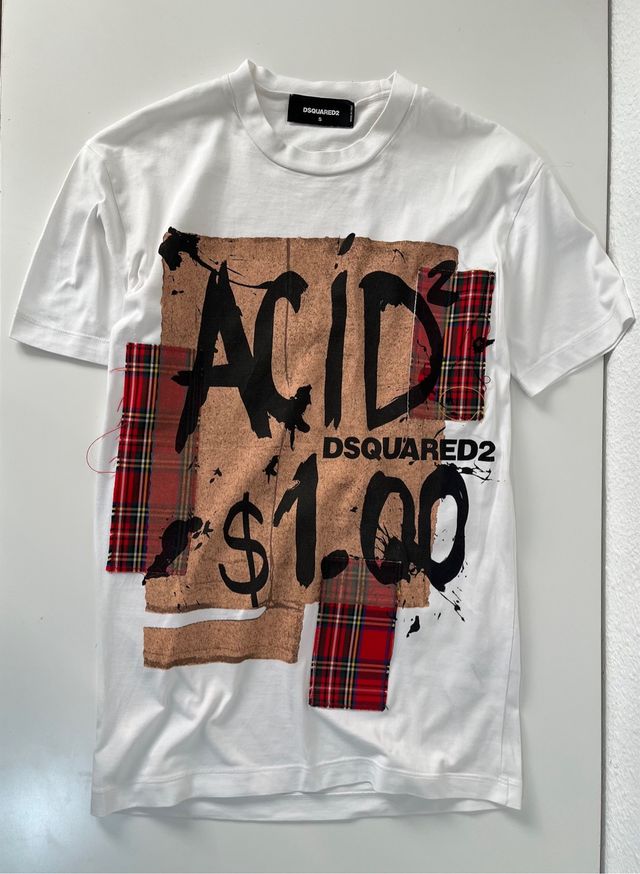Camiseta Dsquared2 Acid $1.00 Talla S