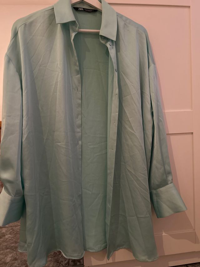 Camisa Zara Seda Talla XS