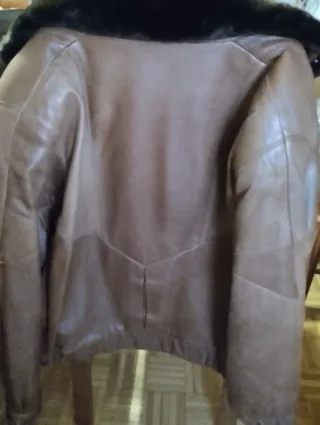 Cazadora Piel Marrón Hombre T50 XXL