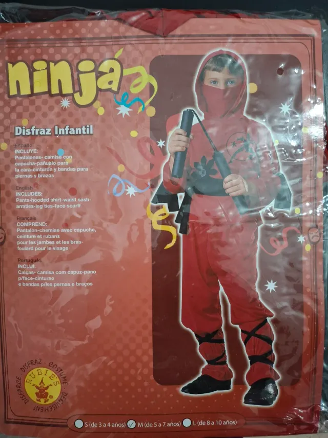 Disfraz Infantil Ninja Talla M (5-7 años)