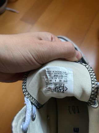 Converse Clásicas Altas Negras Talla 39