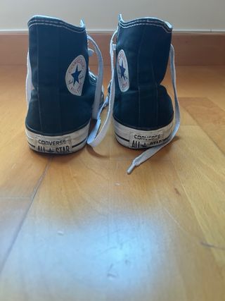 Converse Clásicas Altas Negras Talla 39