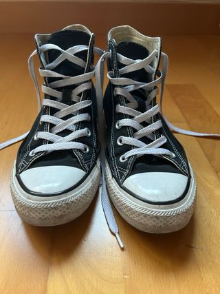 Converse Clásicas Altas Negras Talla 39
