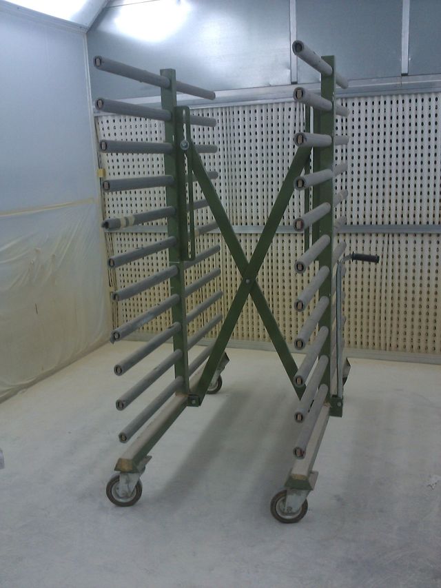 Carro plegable secado piezas/puertas