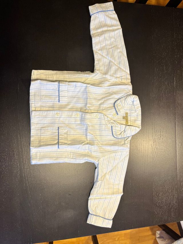 Pijama niño 3 años rayas azules