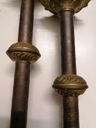 Coppia Candelabri Antichi da Altare