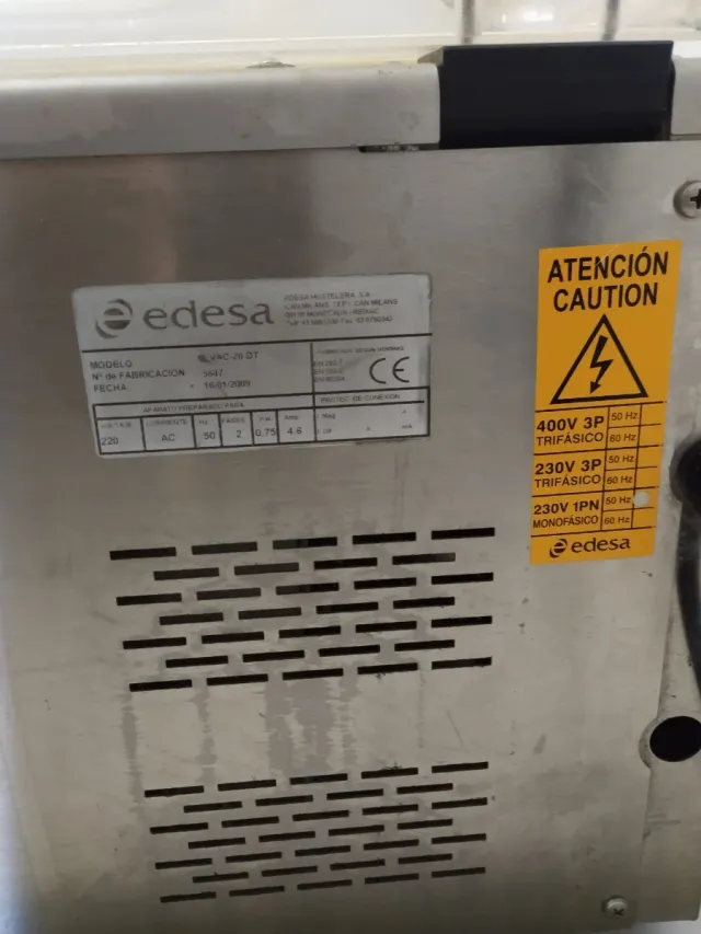 Envasadora al vacío Edesa Profesional