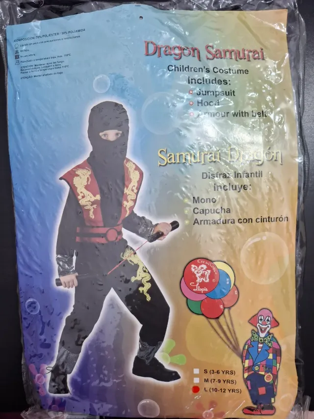 Disfraz Samurai Dragón Infantil