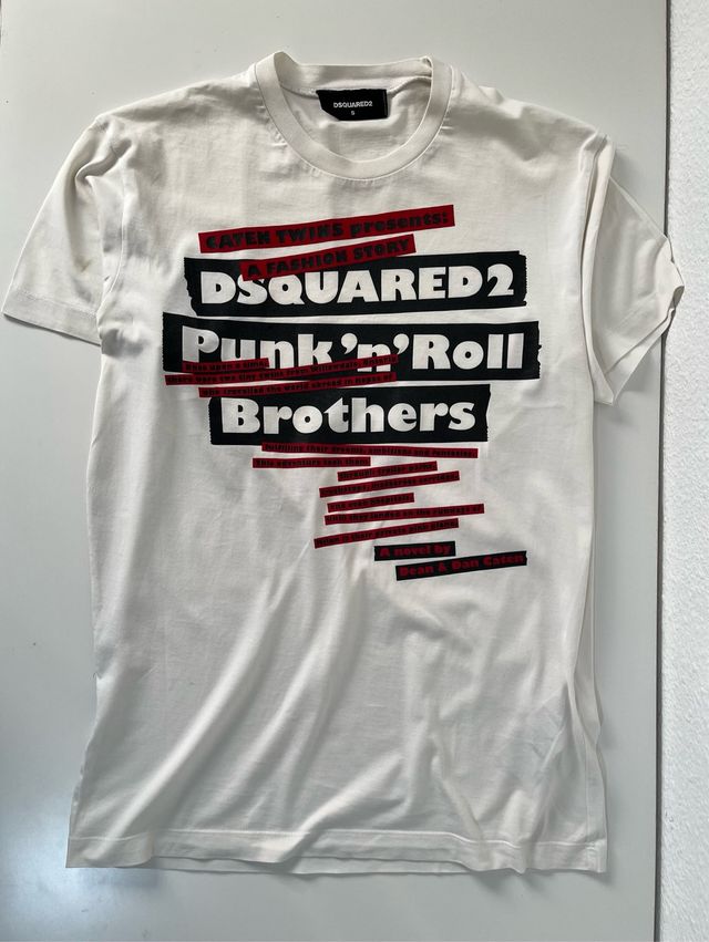 Camiseta DSQUARED2 Punk'n'Roll Brothers Talla S