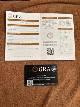 Pendientes de aro de plata y moissanita