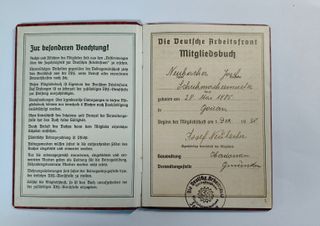 3 Libretti Sindacato Tedesco D.A.F.