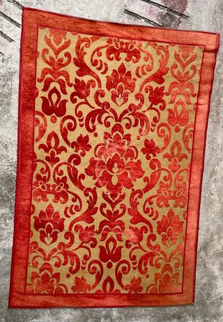 2 Tappeti Persiani in Lana Beige/Rosso