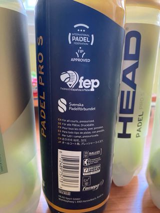 Pelotas de Pádel HEAD Padel Pro