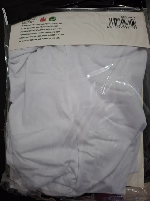 Mono de disfraz blanco infantil