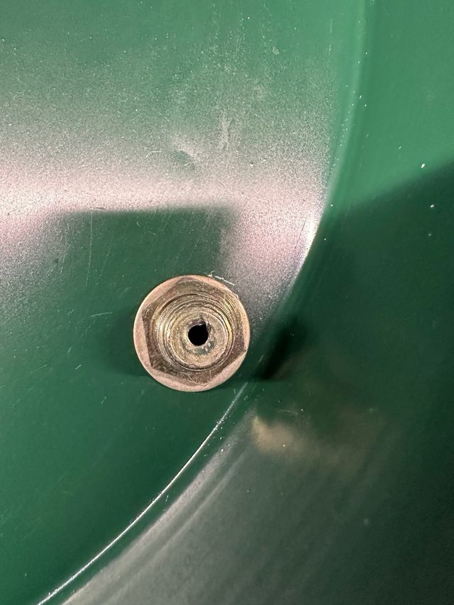 Orologio da parete artigianale verde