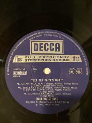 The Rolling Stones LP Get Yer Ya-Ya's Out!