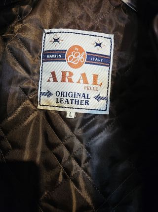 Giacca vintage pelle scamosciata Aral