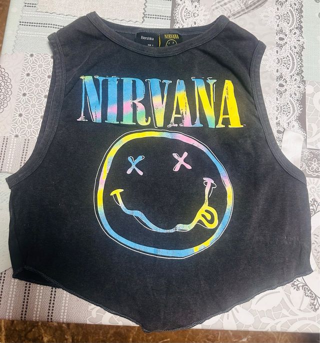 Camiseta Nirvana Talla S Bershka