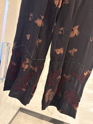 Conjunto Zara M/38 Negro y Marrón Camiseta talla L