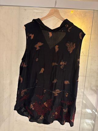 Conjunto Zara M/38 Negro y Marrón Camiseta talla L