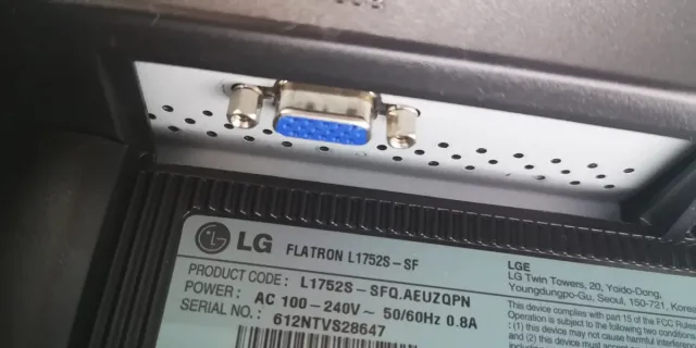 Monitor LG Flatron L1752S VGA