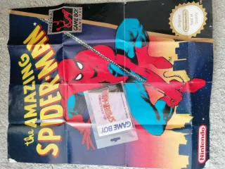 Póster Spiderman Gameboy Instrucciones