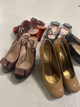 5 pares de zapatos de vestir. lote completo por 50