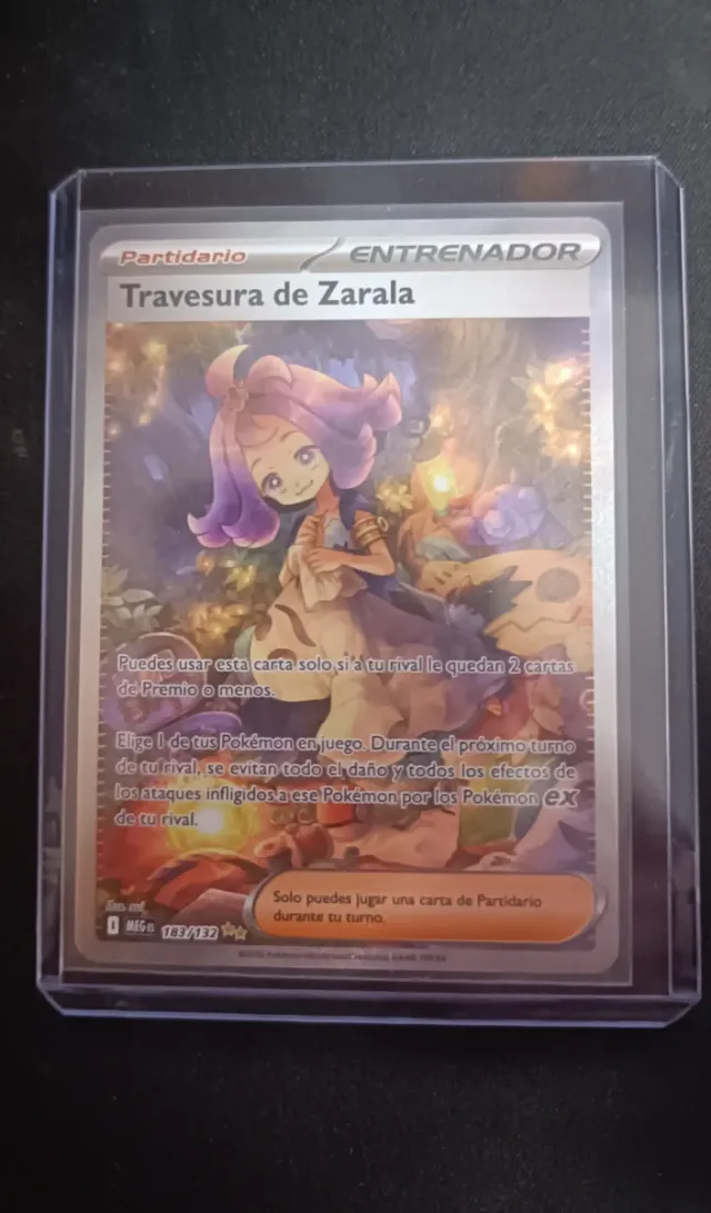 Carta Pokémon Travesura de Zarala 183 Megaevolucio