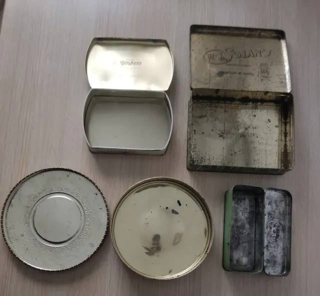 LOTE 4 LATAS ANTIGUAS Solano, Sigma, Tortas Teclo