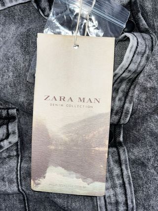Camisa vaquera Zara gris