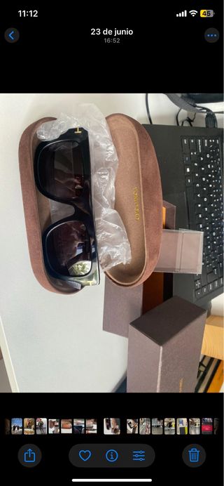 Gafas de sol Tom Ford negras y marrones