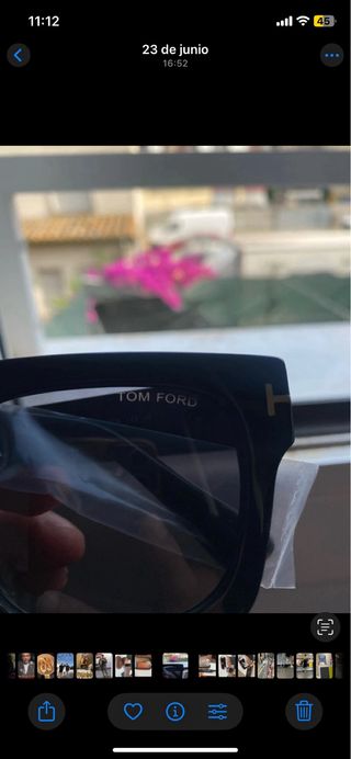 Gafas de sol Tom Ford negras y marrones