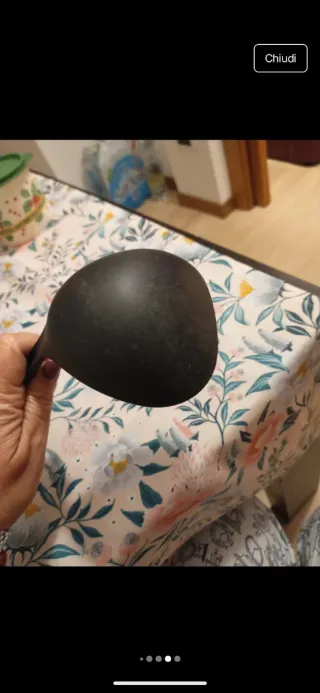 Mestolo Tupperware Nero e Arancione