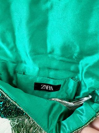 Bolso lentejuelas flecos Zara
