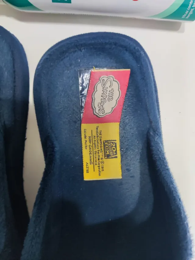 Zapatillas de ir por casa Simpsons azules