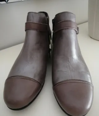 Botines Pitillos Piel Talla 38 Nuevos