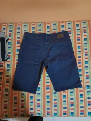 Jeans corti Nuvolari blu 98%cotone 2%elastame