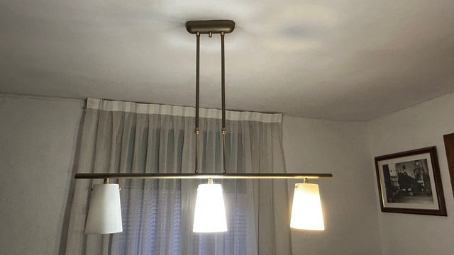 Lámpara de techo colgante dorada