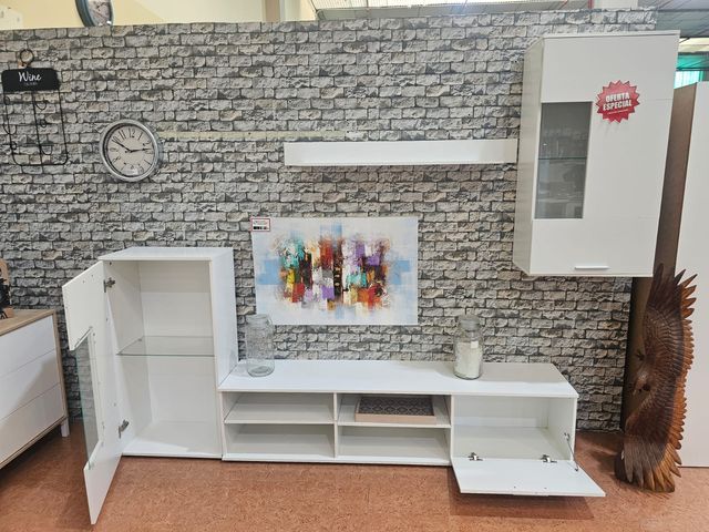 ELEGANTE CONJUNTO MUEBLE DE SALON