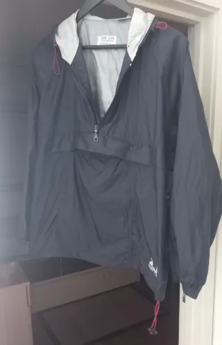 Impermeável Juvenil Zara Azul Marinho, unisexo