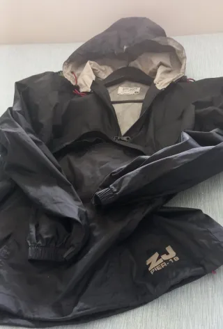 Impermeável Juvenil Zara Azul Marinho, unisexo