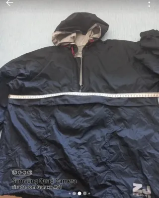 Impermeável Juvenil Zara Azul Marinho, unisexo