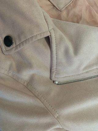 Chaqueta Biker Bershka Antelina Rosa